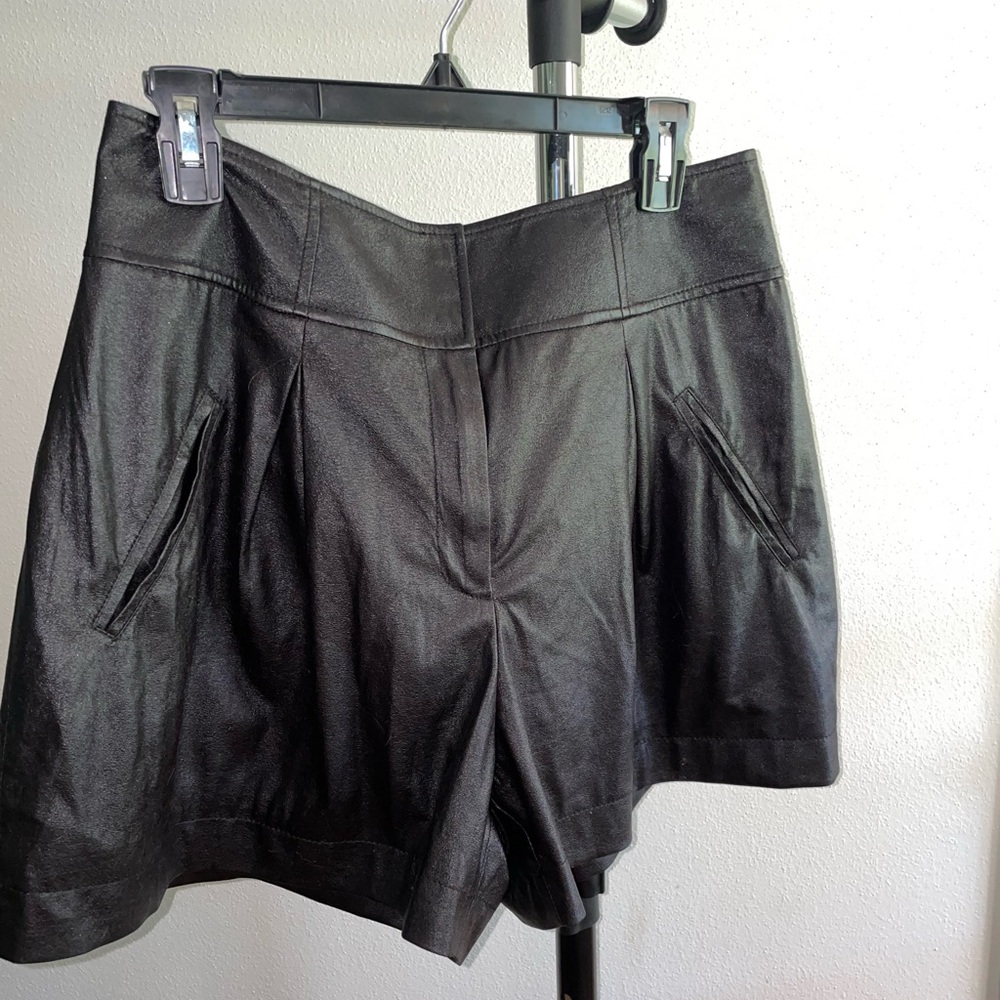 RACHEL Rachel Roy faux leather Hot Shorts - size 12